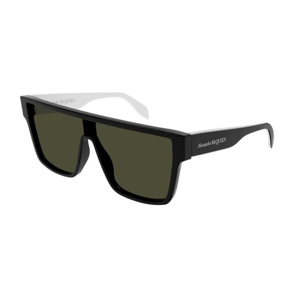 NEW ALEXANDER MCQUEEN SUNGLASSES AM0354S 004 MEN BLACK SQUARE EYEWEAR - Picture 1 of 4